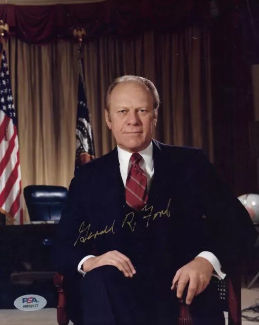 Republican Gerald R. Ford 38th US President Signed Auto 8x10 Photo PSA/DNA COA