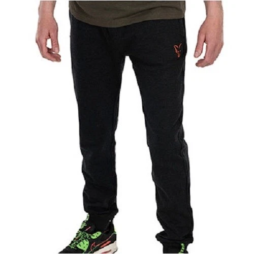 Fox Collection Black & Orange Lightweight Joggers
