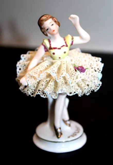 VINTAGE ANTIQUE OCCUPIED Japan Porcelain Ballerina Lady Figurine ...