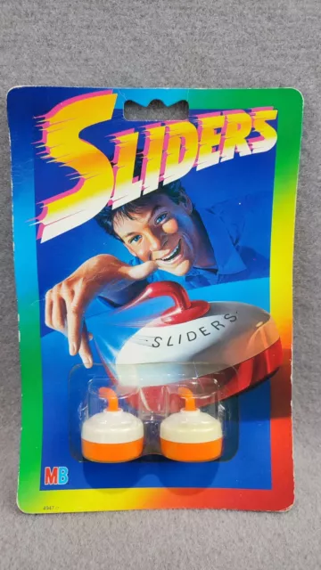 SLIDERS MB NEW VINTAGE GIOCO MINI CURLING NO TROTTOLE Milton bradley MOC #4947