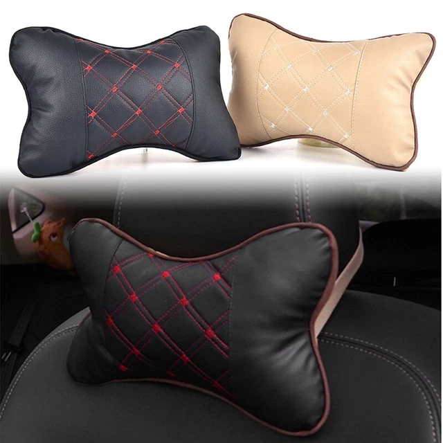 1pc Car Neck Pillow Safety Car Seat Head Neck Auto Headrest Support Rest Cus~m'