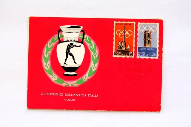 CARTOLINA COMMEMORATIVA GIOCHI Della Xvii Olimpiade Roma 1960 (F2690