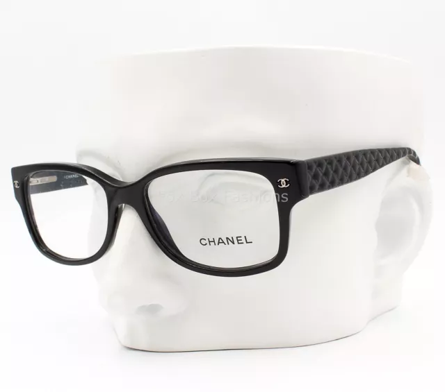 NEW AUTHENTIC CHANEL Eyeglasses 3330 - H c. 501 Black with Pearly white  temples $390.00 - PicClick