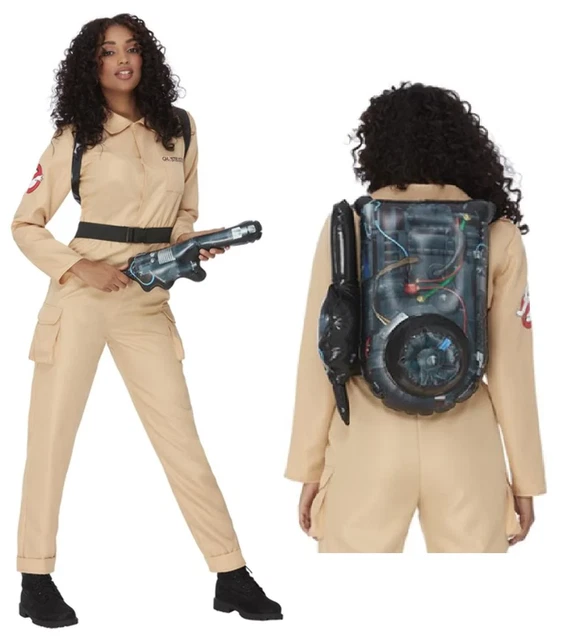 LADIES GHOSTBUSTER COSTUME Sexy Halloween Fancy Dress Outfit 44.95 -  PicClick UK