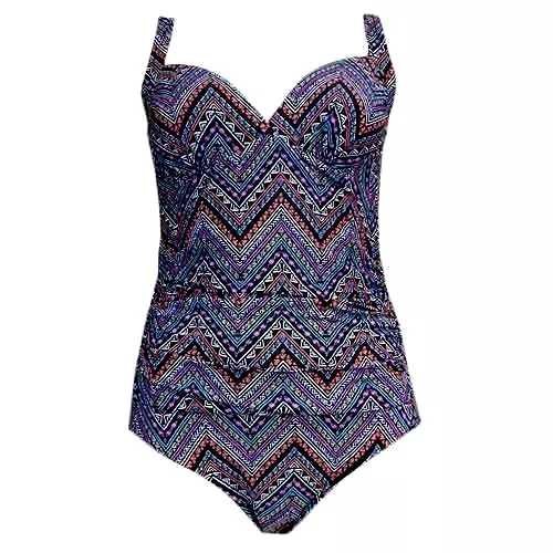 Womens Ladies Swimsuit 1pc One-Piece swimwear Plus Size 10,14,16,18,20,22  New!