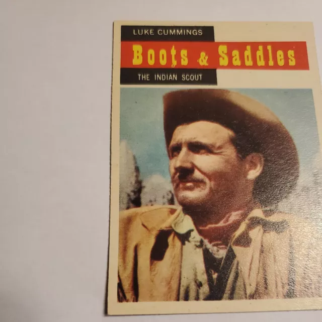 1958 Topps TV Westerns Card #66 Luke Cummings The Indian Scout EX/MT 2