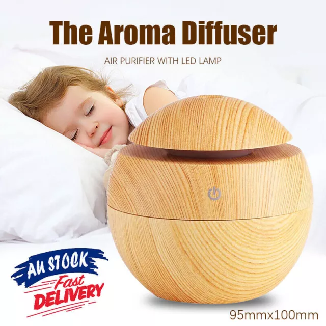 Ultrasonic Aroma Air Humidifier Aromatherapy Diffuser Essential Oil LED Purifier