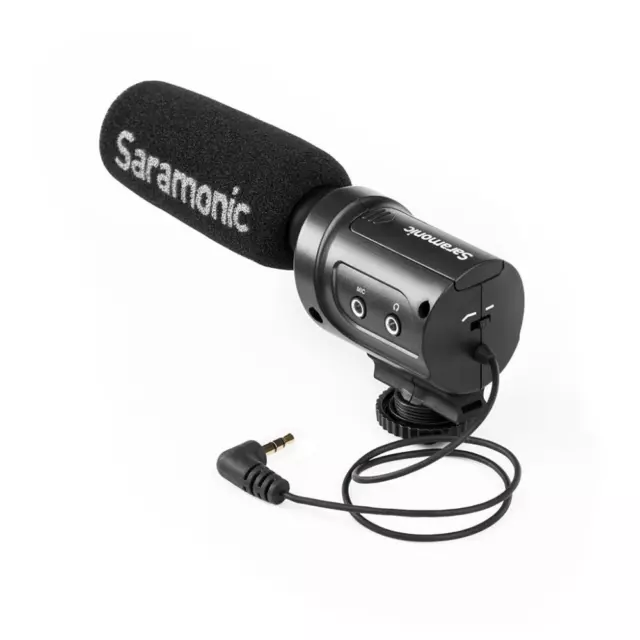 Saramonic SR-M3 mini Directional Condenser Microphone Mic for DSLR Camera