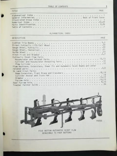 Oliver Model 568 Semi Mounted Plows Parts Catalog 2