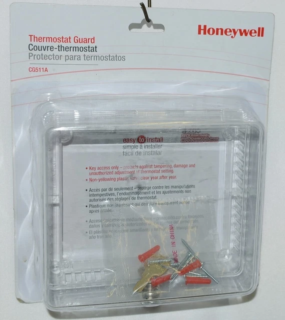 HONEYWELL CG511A THERMOSTAT Guard Hardware and Keys Color Clear £23.74 PicClick UK