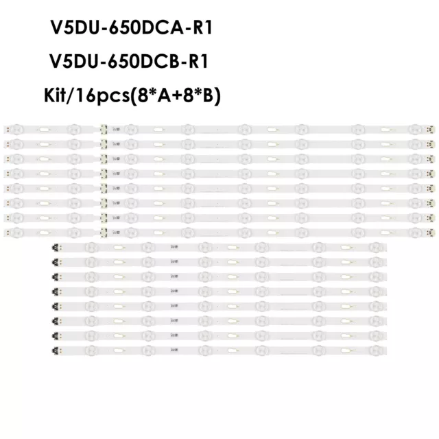 Kit LED Strips For UA65KU6000S UA65KU6000W UA65KU6100K UA65KU6200J UA65KU6300G