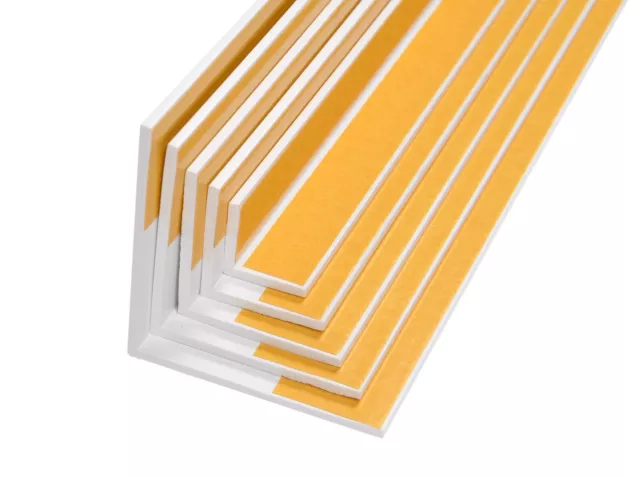 PVC Winkelprofil selbstklebend Kunststoffwinkel Kunststoffprofil Kunststoff weiß