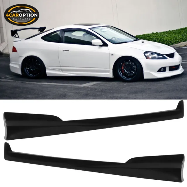 Fits 02-06 Acura RSX JDM Mugen Style Side Skirt Extension Panel Unpainted PU