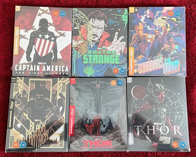 Mondo Exclusive Collection Marvel Mcu 4k Uhd Blu Ray Steelbook Thor Etc