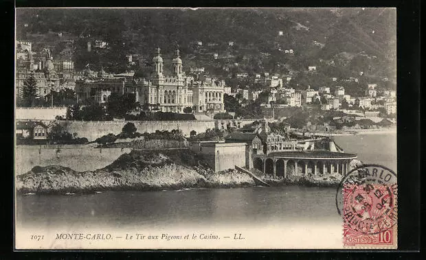 CPA Monte Carlo, Le Tir aux Pigeons et le Casino 1904