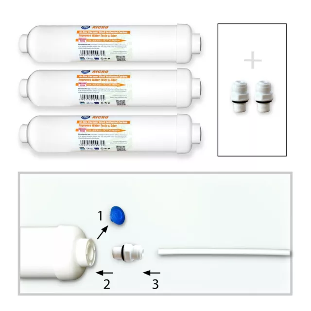 3x Wasserfilter Kühlschrankfilter für LG und SAMSUNG Kühlschrank (5,33€/1Stk)