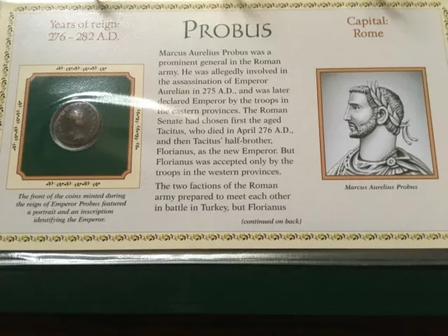ROMAN IMPERIAL PROBUS AD276-282 Coin NICE PATINA £11.33 - PicClick UK