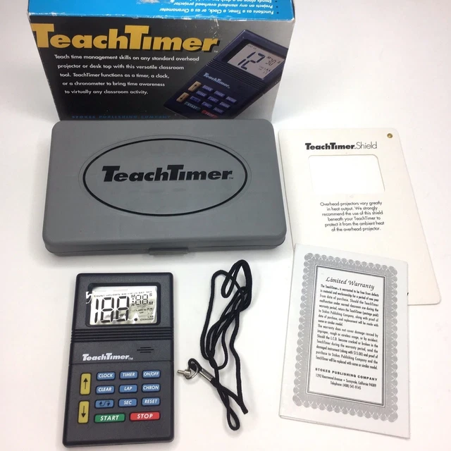 Teachtimer STOKES 229 TEACHTIMER Overhead Clock Timer Chronograph Classroom or ...