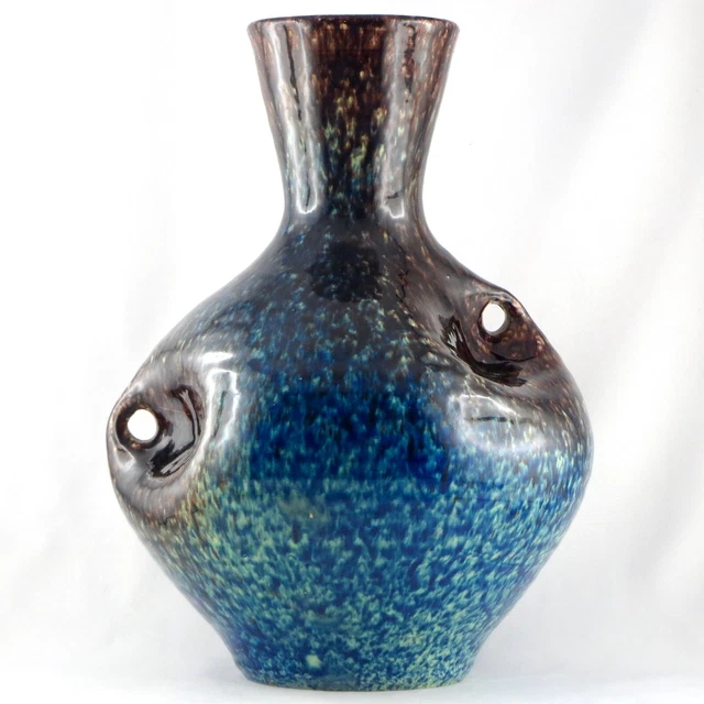 VASE À OREILLES Ancien Céramique ACCOLAY, vallauris/50/60/capron/blin/picault...