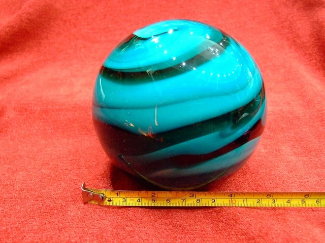 grande-boule-en-verre-de-murano-vert-et-noir-eur-54-90-picclick-fr