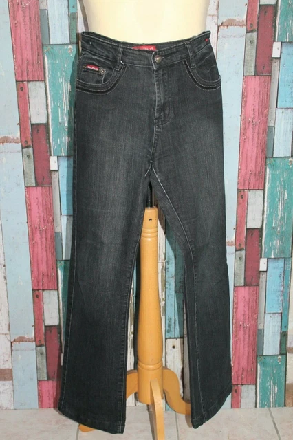 Pantalon Denim Femme Un Jour Ailleurs – Taille 38, Vert, Coton, Parfait état, Occasion