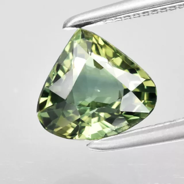 1.01ct 6.5x6.2mm VS Pear Blue-Green Sapphire Gemstone Australia, Heated