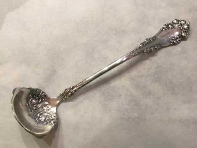 Antique 1847 Rogers Bros Berkshire A1 Sauce Ladle 6-1/2”  Silverplate Silver