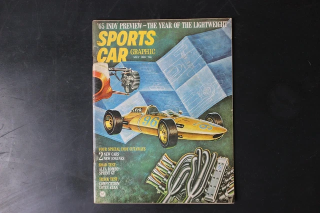 SPORTS CAR GRAPHIC Magazine - May 1965 Issue Vol 5 No 1 $9.75