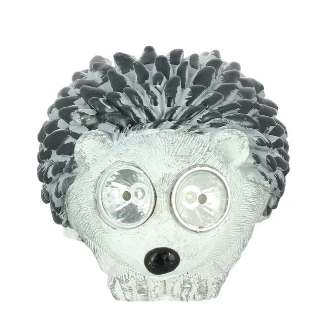 Solar Powered Light Up Eyes Hedgehog Garden Ornament Decoration Bright Led Light