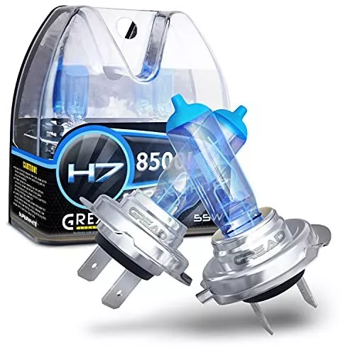 Gread - 2x H7 Halogen Lampen - super-white - 8500k 55W E-Prüfzeichen - Xenon