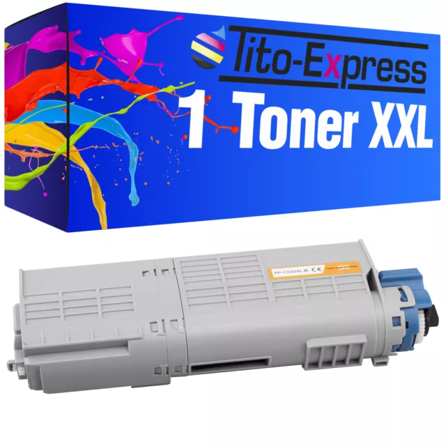 Laser Toner Kartuschen Toner Patronen PlatinumSerie 1x Black für OKI C532 C 532