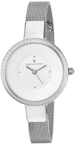 Christian Van Sant Women's CV0220 Reign Analog Display Quartz Silver Watch