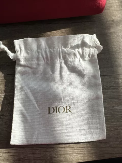 Christian Dior Beauty Dust Bag 6" * 5" Mini Drawstring Pouch