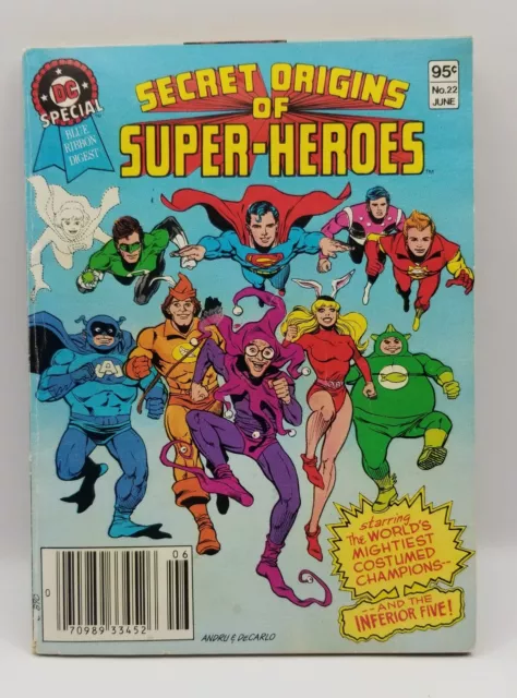 DC Special Blue Ribbon Digest #22 - Secret Origins of Super-Heroes - VG
