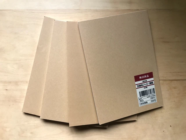 MUJI Paperback notebook 148x105 mm 50 sheets x4 Made in Japan