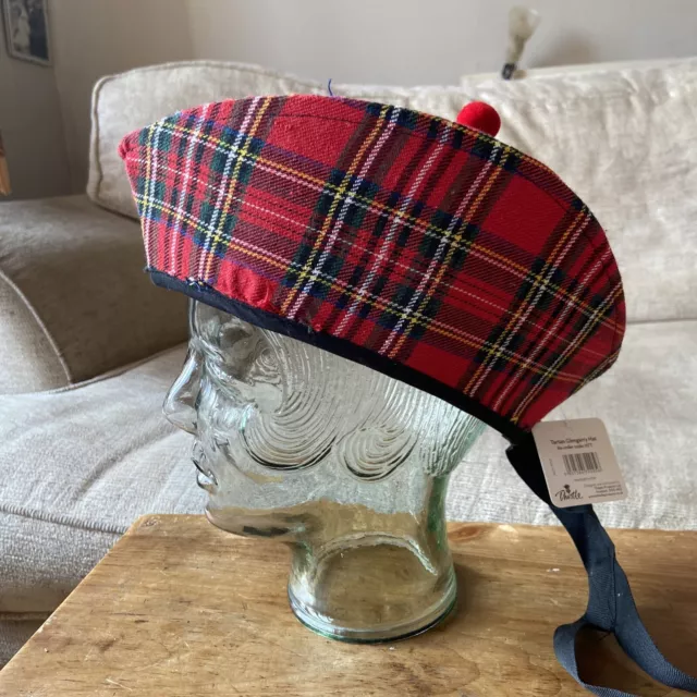Cappello stile tartan glengarry