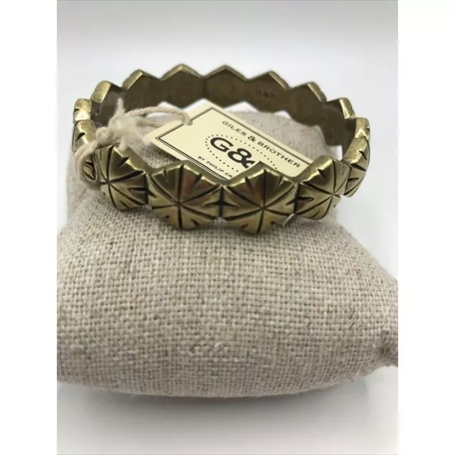 Giles & Brother Hippolyta Bangle Bracelet Brass NWT statement 2