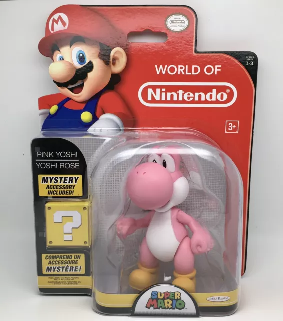 Figurine / Action Figure YOSHI Rose / Pink 11cm World Of Nintendo Officiel NEUF