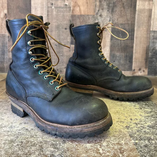RED WING 699 Steel Toe Logger Work Boots Mens 10 B $199.95 - PicClick