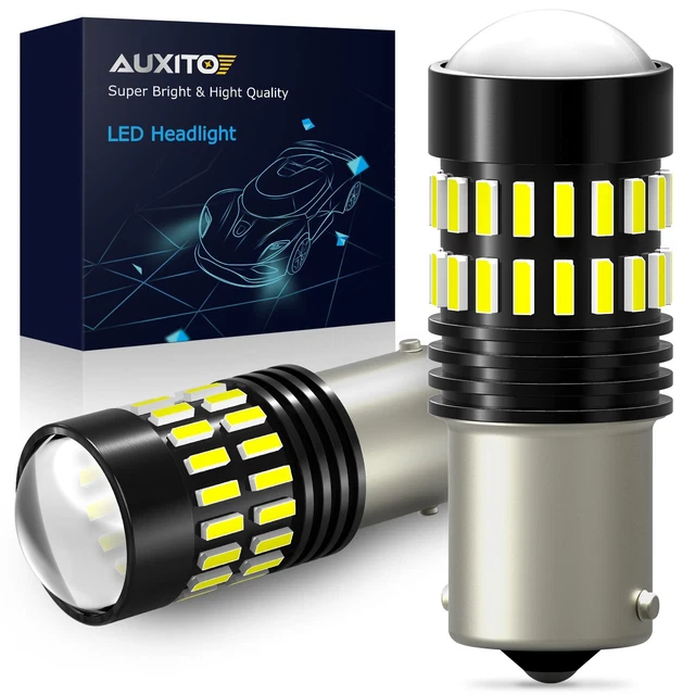 AUXITO 4X White Reverse Backup Lights BA15S P21W 7506 7506L 1156 LED Bulbs EXF
