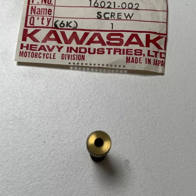 Kawasaki KD80 KH100 KE100 THROTTLE STOP SCREW 16021-002 NOS xX8886 2