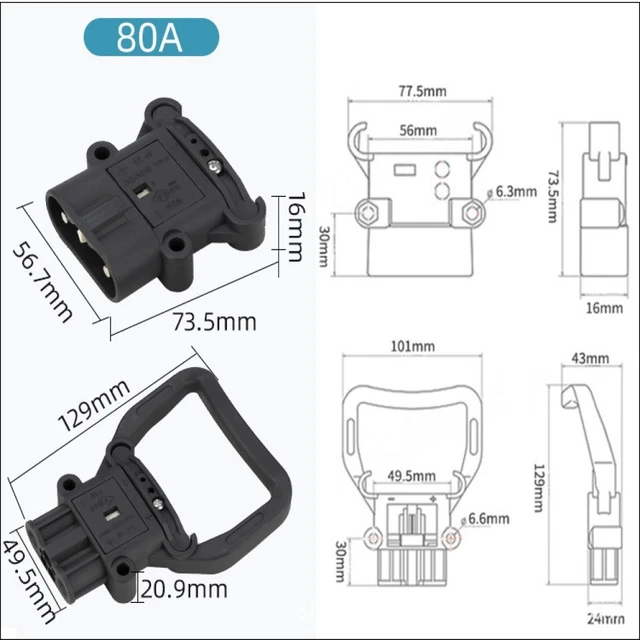 FORKLIFT POWER CONNECTOR Forklift Connector Battery Connector Practical