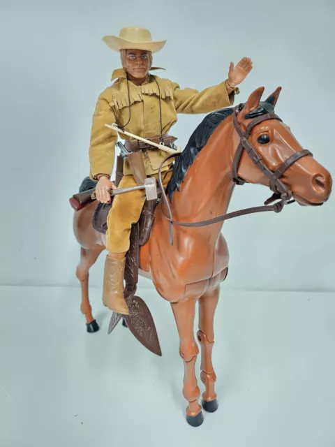 Mattel Big Jim Karl May Old Shatterhand mit Pferd Hattatitla selten