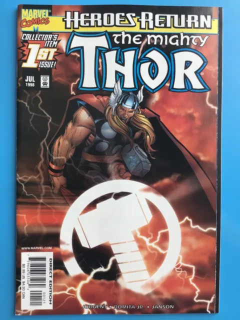 Mighty Thor 1 (vol. 2) 1998 Heroes Return Sunburst Variant VF Will Combine Ship.