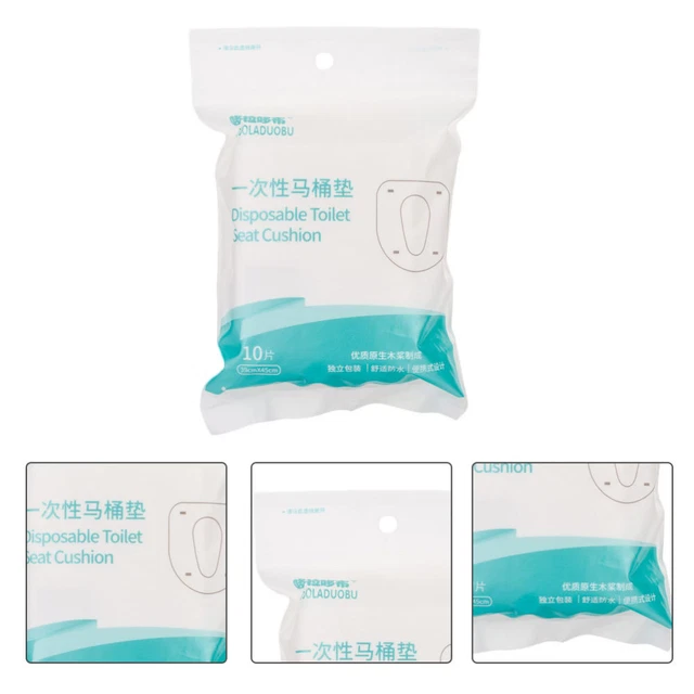 20 Pcs Einweg-WC-Sitz Kommodeneinlagen Erwachsener Toilettenpapier Reisen