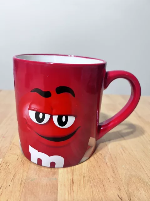 M&Ms RED MM Official Coffee Tea Mug Cup ‘Wanna A Joke? Decaf!’ Collectors 2019