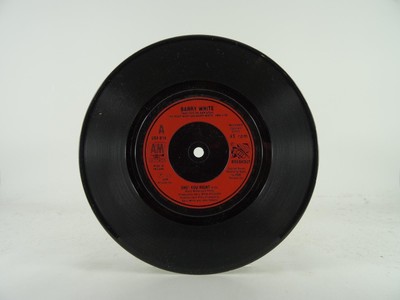 72 BARRY WHITE SHO' YOU RIGHT 2 Track 7" Single Picture Sleeve A&M RECORDS 