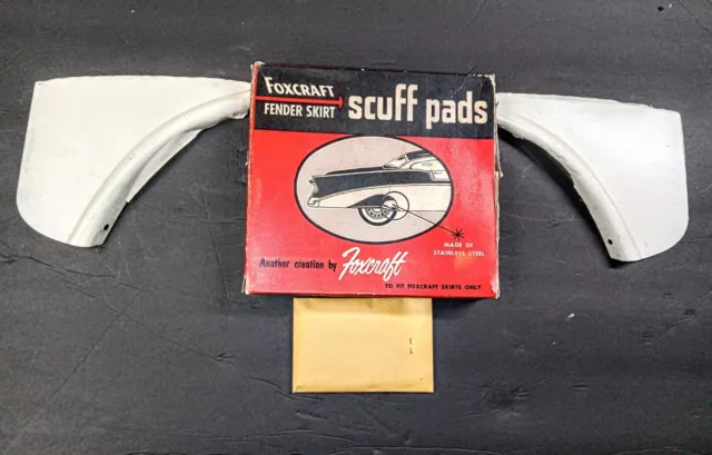 1966 Galaxie + Galaxie 500 Nos Foxcraft Stainless Steel Fender Skirt Scuff Pads