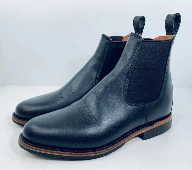 RED WING 9438 Featherstone Williston Chelsea Boots Black Mens Size