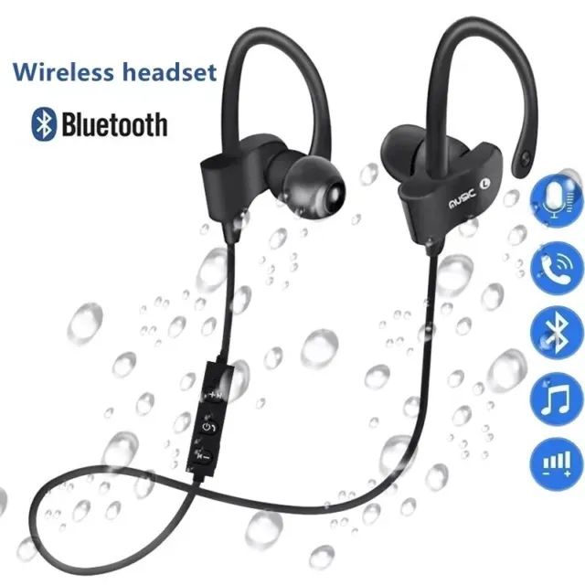 Auriculares inalámbricos con Bluetooth, cascos deportivos para música.